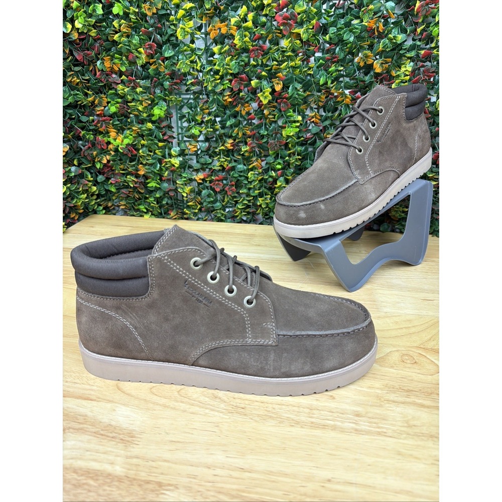 Koolaburra UGG Braan Lace-Up Chukka Boots Shoes Faux Fur Lined Brown Men's 12